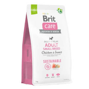 BRIT CARE DOG CHICKEN & INSECT SMALL BREED sausā barība suņiem Vista, kukaiņi 7kg